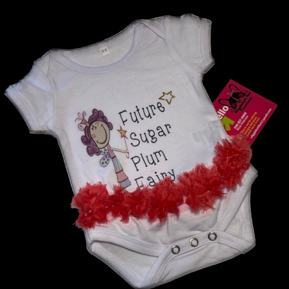Future Sugar Plum baby onesie size 0-3 mos. - Picture 2 of 3